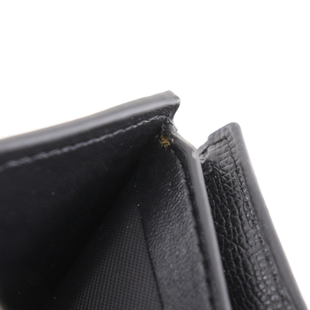 Dior Tri-fold wallet Calfskin black Compact wallet