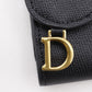 Dior Tri-fold wallet Calfskin black Compact wallet