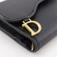 Dior Tri-fold wallet Calfskin black Compact wallet