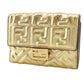 FENDI Bifold Wallet 8M0419 AAF2 F171Q Calfskin gold Zucca Pattern Embossed FF