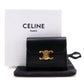CELINE Tri-fold wallet Calfskin black Triomphe