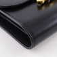 CELINE Tri-fold wallet Calfskin black Triomphe