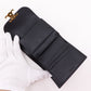 CELINE Tri-fold wallet Calfskin black Triomphe