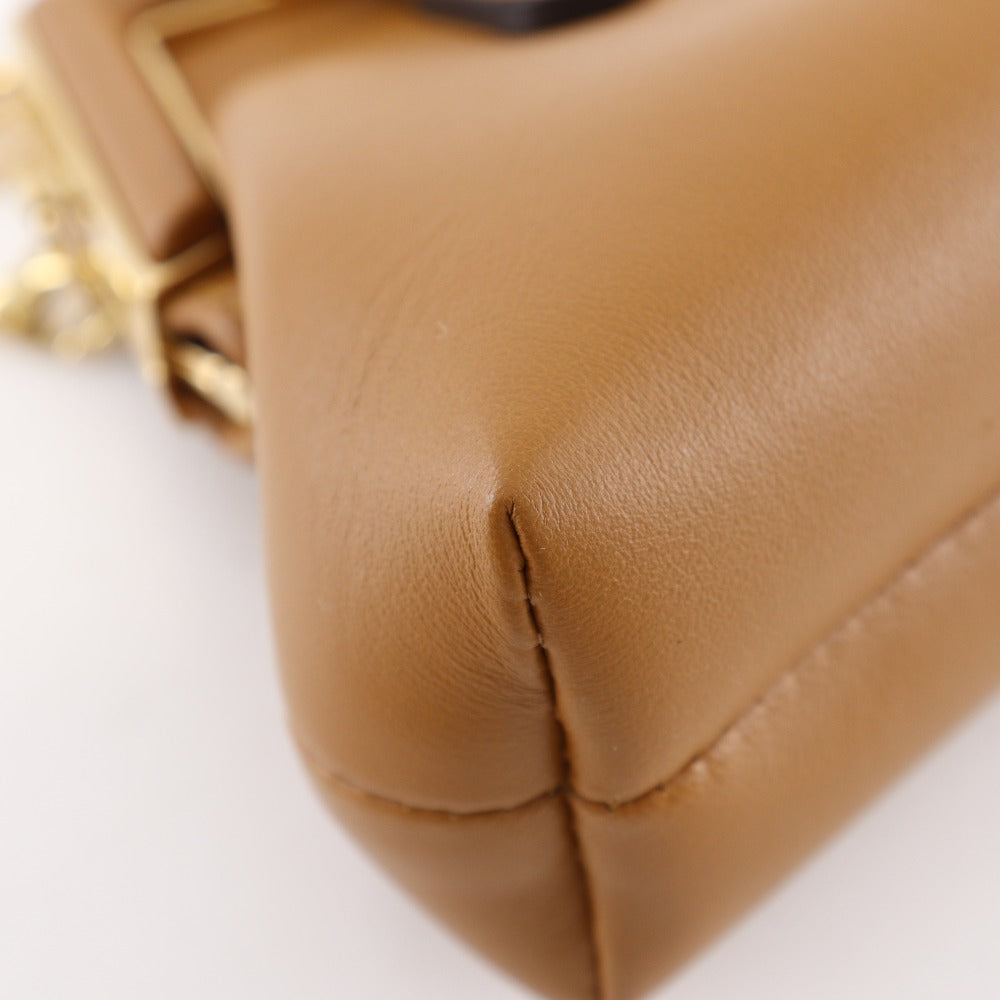 FENDI Shoulder Bag 7AS051 leather Brown First Charm Nano First