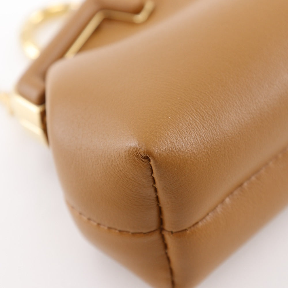 FENDI Shoulder Bag 7AS051 leather Brown First Charm Nano First