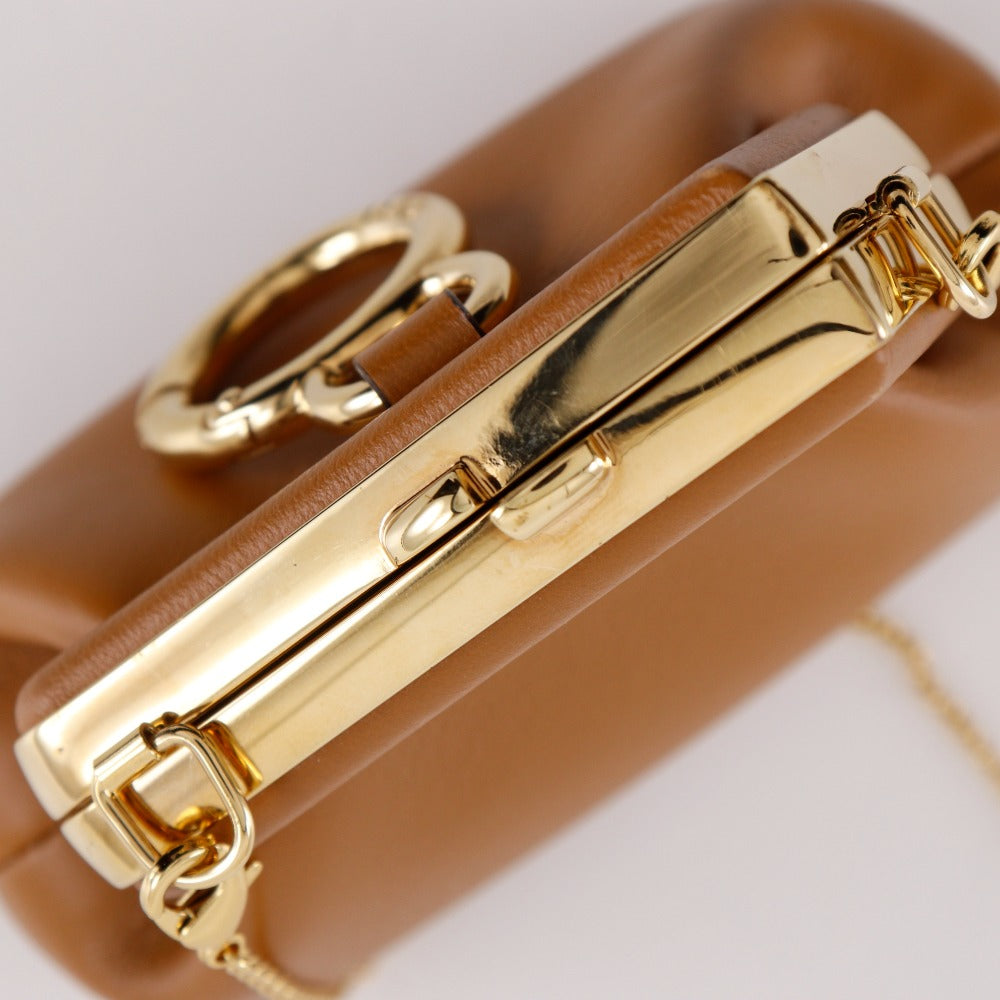 FENDI Shoulder Bag 7AS051 leather Brown First Charm Nano First