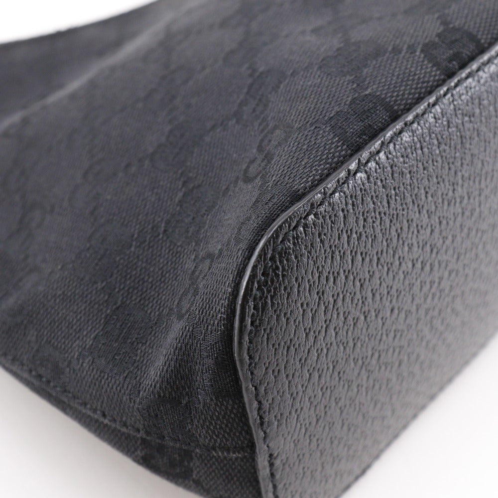 GUCCI Shoulder Bag 115002 GG canvas black