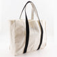 CHANEL Tote Bag canvas White / black novelty COCO Mark