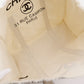 CHANEL Tote Bag canvas White / black novelty COCO Mark