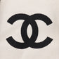 CHANEL Tote Bag canvas White / black novelty COCO Mark