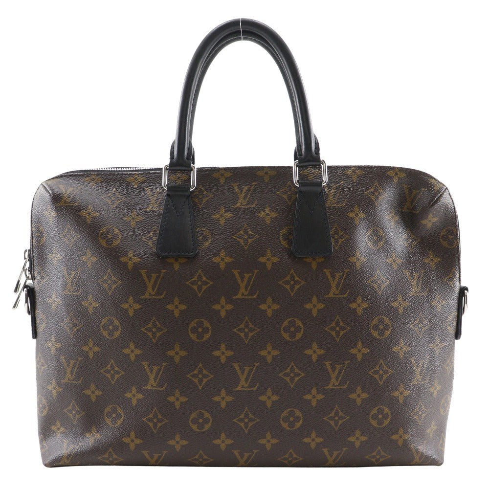 LOUIS VUITTON Business bag M40868 Monogram canvas Brown / black Monogram Macassar PDJ Porto Documan Jules