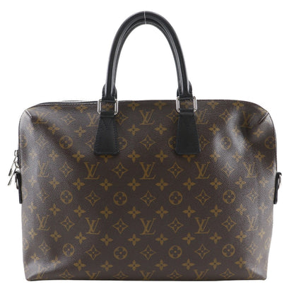 LOUIS VUITTON Business bag M40868 Monogram canvas Brown / black Monogram Macassar PDJ Porto Documan Jules