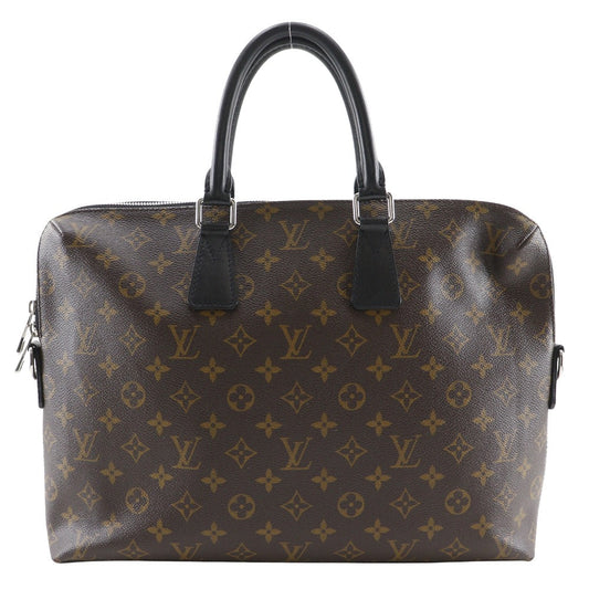 LOUIS VUITTON Business bag M40868 Monogram canvas Brown / black Monogram Macassar PDJ Porto Documan Jules