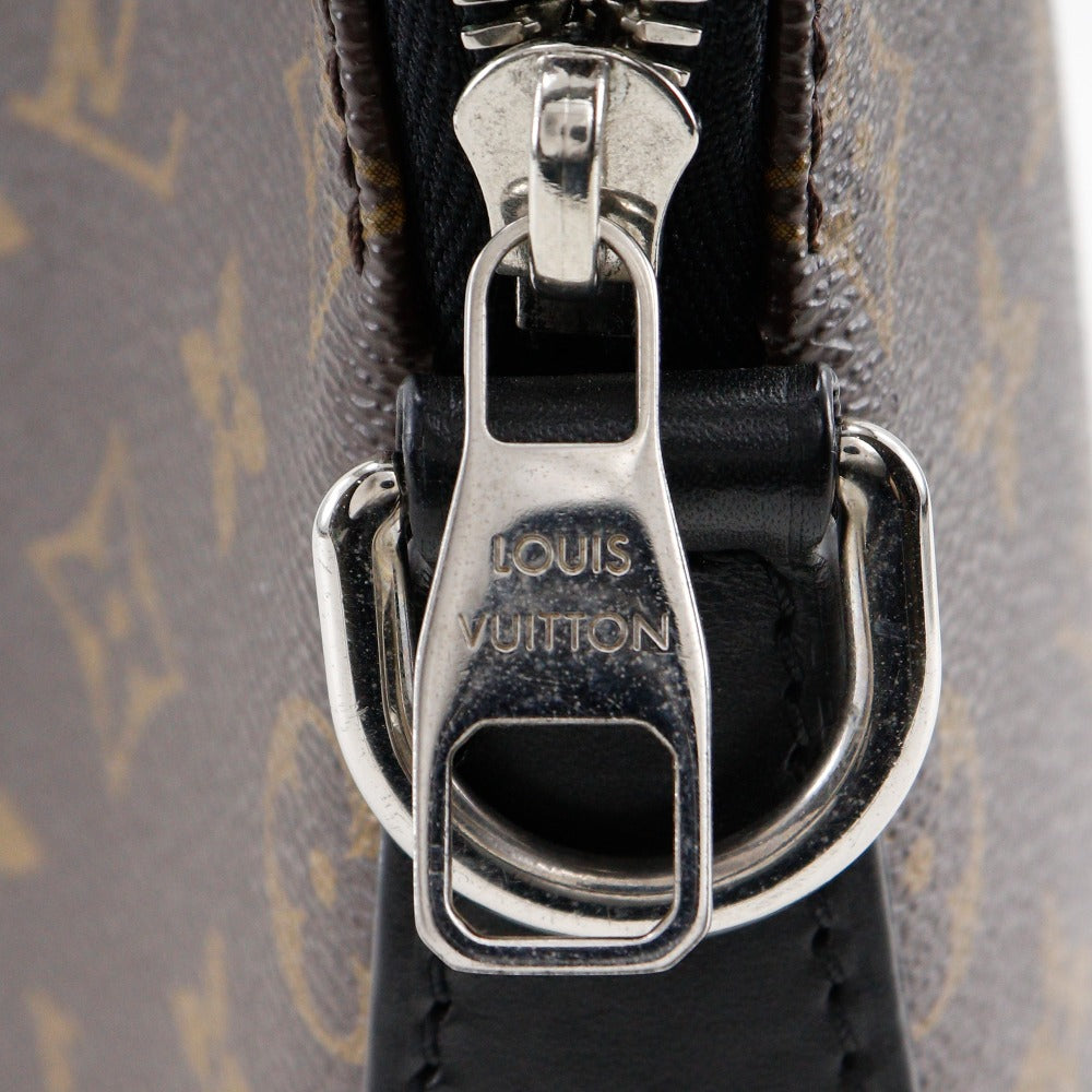 LOUIS VUITTON Business bag M40868 Monogram canvas Brown / black Monogram Macassar PDJ Porto Documan Jules