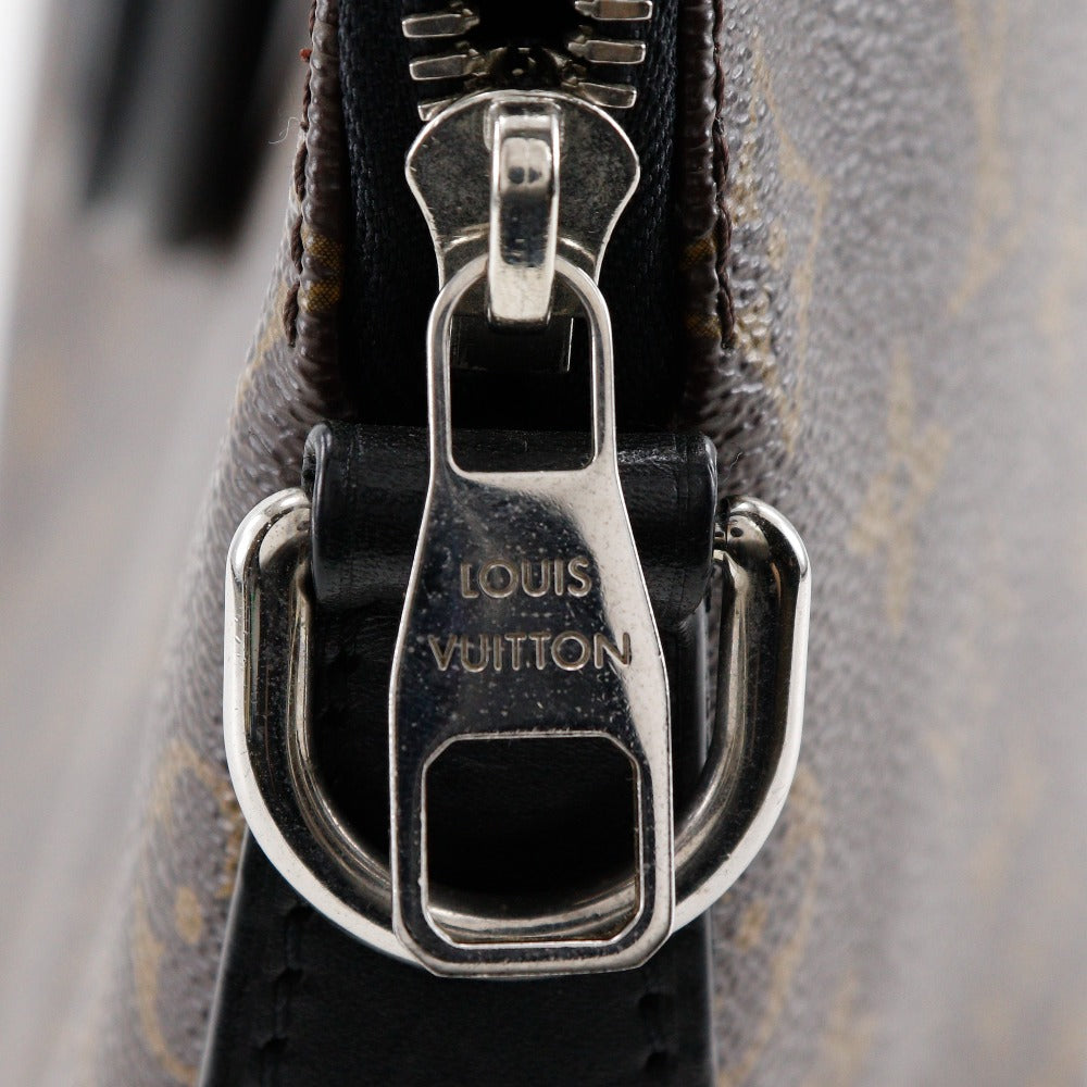 LOUIS VUITTON Business bag M40868 Monogram canvas Brown / black Monogram Macassar PDJ Porto Documan Jules