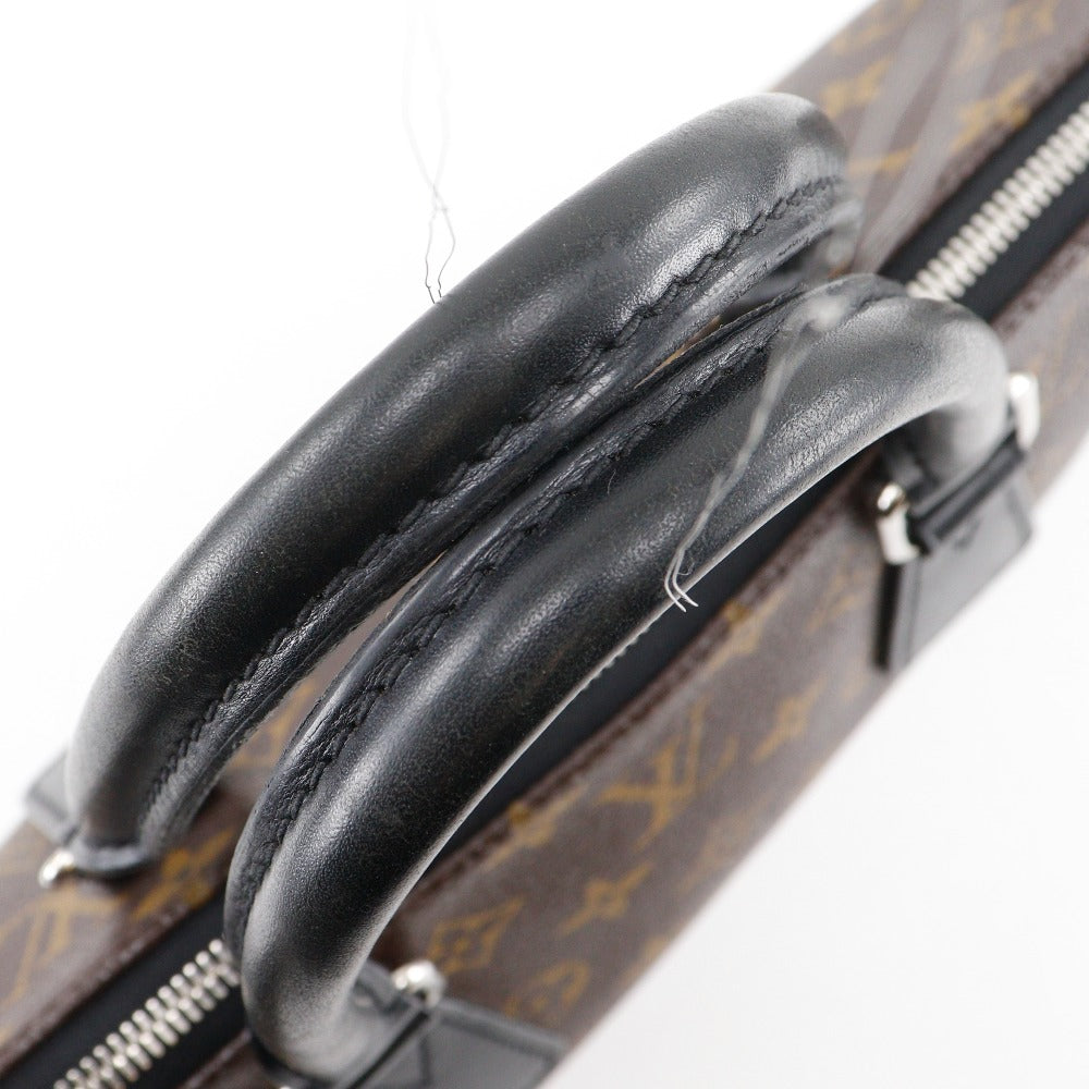 LOUIS VUITTON Business bag M40868 Monogram canvas Brown / black Monogram Macassar PDJ Porto Documan Jules