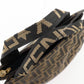 FENDI Handbag Nylon canvas Brown Zucca Pattern Mini tote
