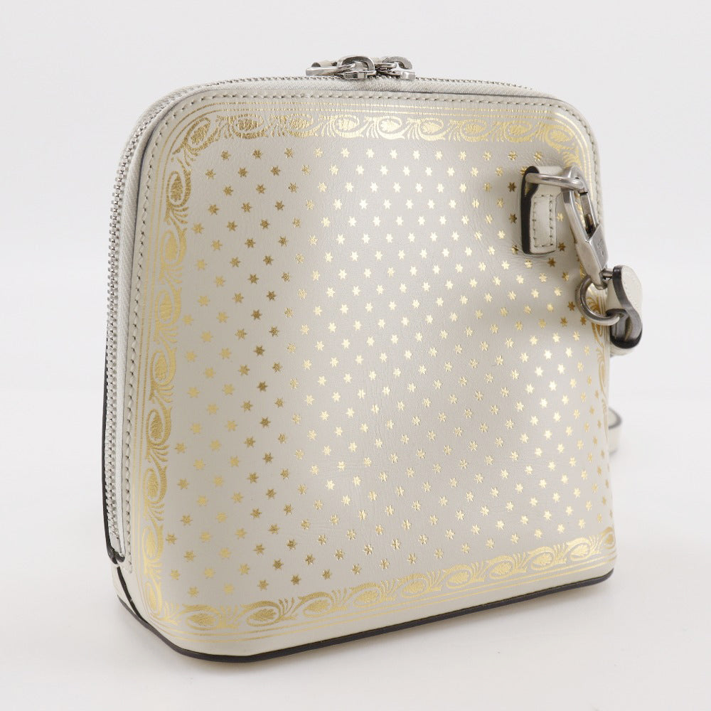 GUCCI Shoulder Bag 511189 leather White SAGA Gussy