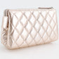 CHANEL Pouch A69259 lambskin Metallic pink Matrasse