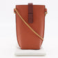 LOEWE Shoulder Bag 124.12.Z45 6977 leather Orange Smartphone pochette Pocket Shoulder