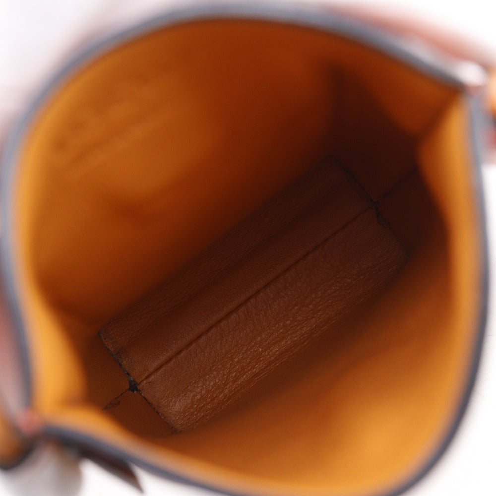 LOEWE Shoulder Bag 124.12.Z45 6977 leather Orange Smartphone pochette Pocket Shoulder