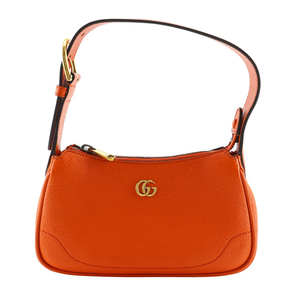 GUCCI Shoulder Bag 739076 leather Orange GG Marmont Aphrodite