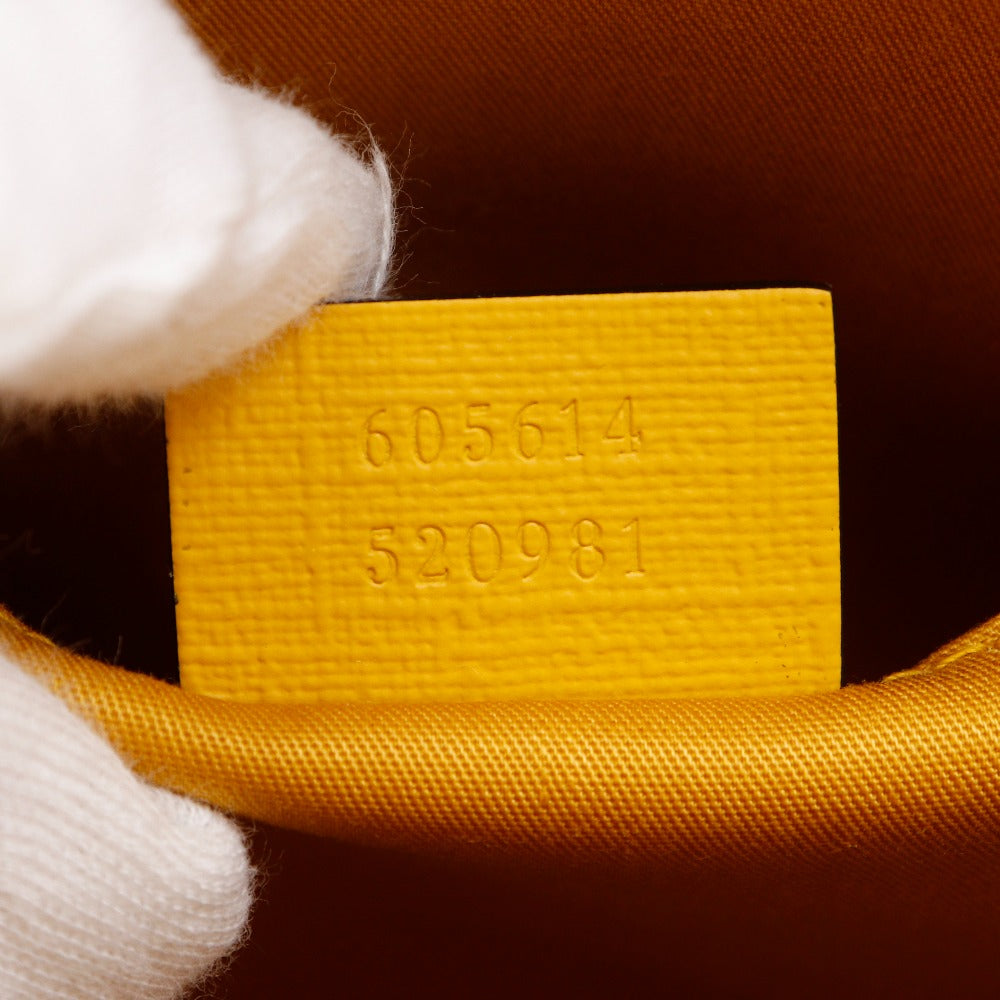 GUCCI Handbag 605614 PVC Navy / Red Interlocking G Snail Children