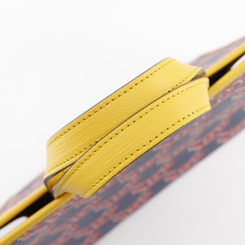 GUCCI Handbag 605614 PVC Navy / Red Interlocking G Snail Children