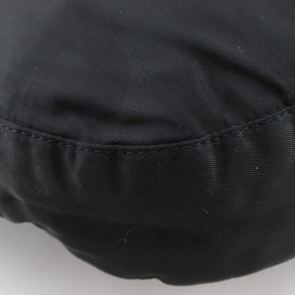 PRADA Shoulder Bag B6431 Nylon, Plastic black ChainShoulder
