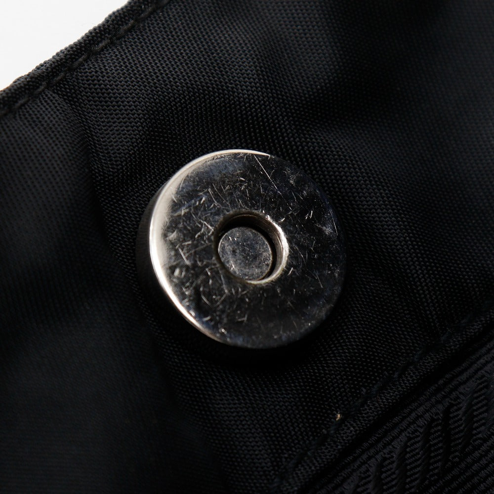 PRADA Shoulder Bag B6431 Nylon, Plastic black ChainShoulder