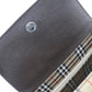 BURBERRY Handbag Calfskin Brown Nova Check box Women Used Authentic