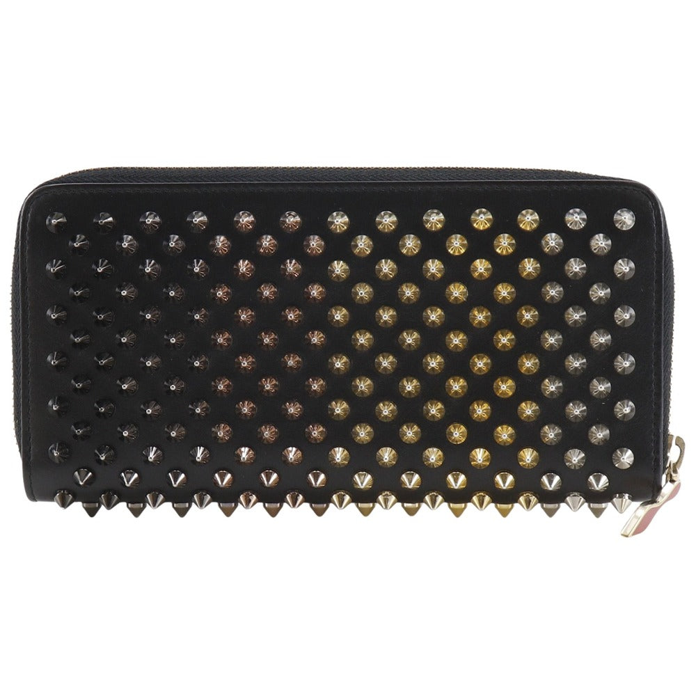 Christian Louboutin Long Wallet Purse 3175211 Calfskin black Gradient studs Panettone