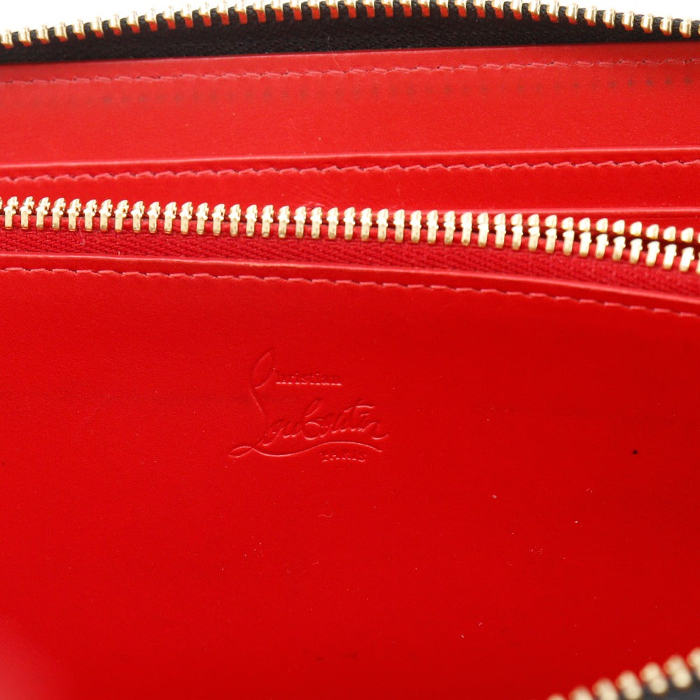 Christian Louboutin Long Wallet Purse 3175211 Calfskin black Gradient studs Panettone