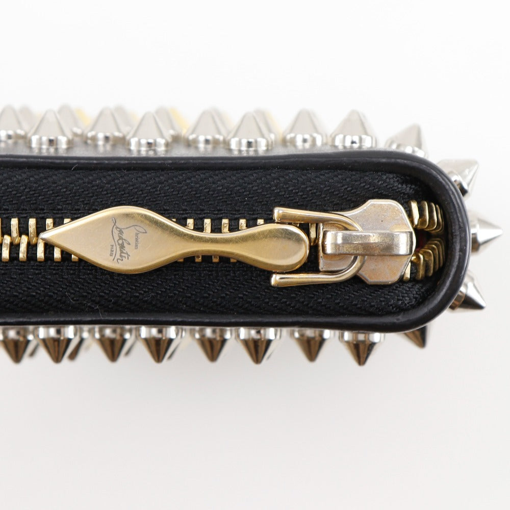 Christian Louboutin Long Wallet Purse 3175211 Calfskin black Gradient studs Panettone