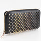 Christian Louboutin Long Wallet Purse 3175211 Calfskin black Gradient studs Panettone
