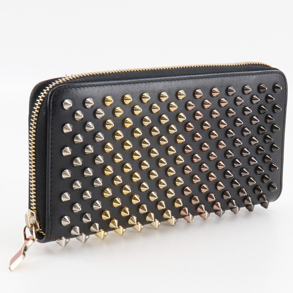 Christian Louboutin Long Wallet Purse 3175211 Calfskin black Gradient studs Panettone