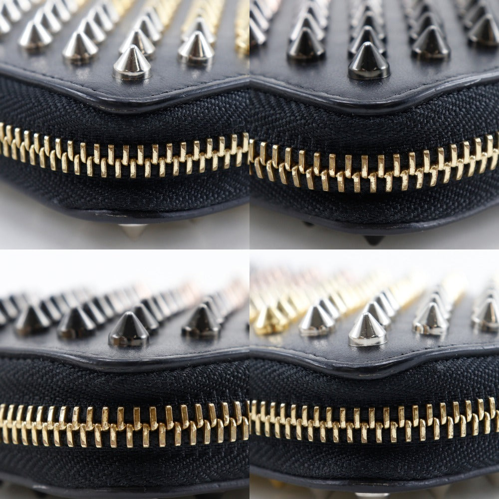 Christian Louboutin Long Wallet Purse 3175211 Calfskin black Gradient studs Panettone