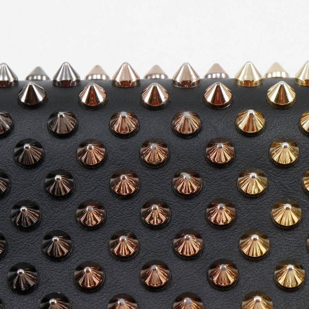 Christian Louboutin Long Wallet Purse 3175211 Calfskin black Gradient studs Panettone