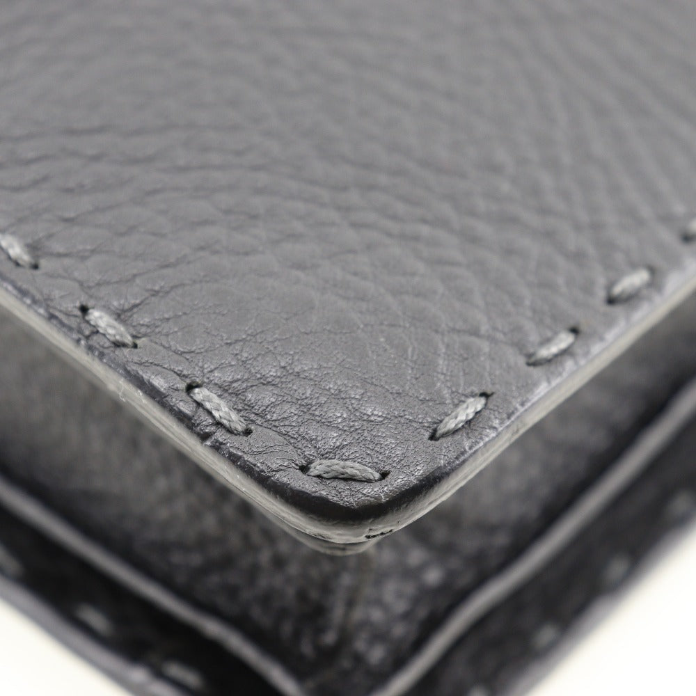 FENDI Clutch bag Seleria calf gray