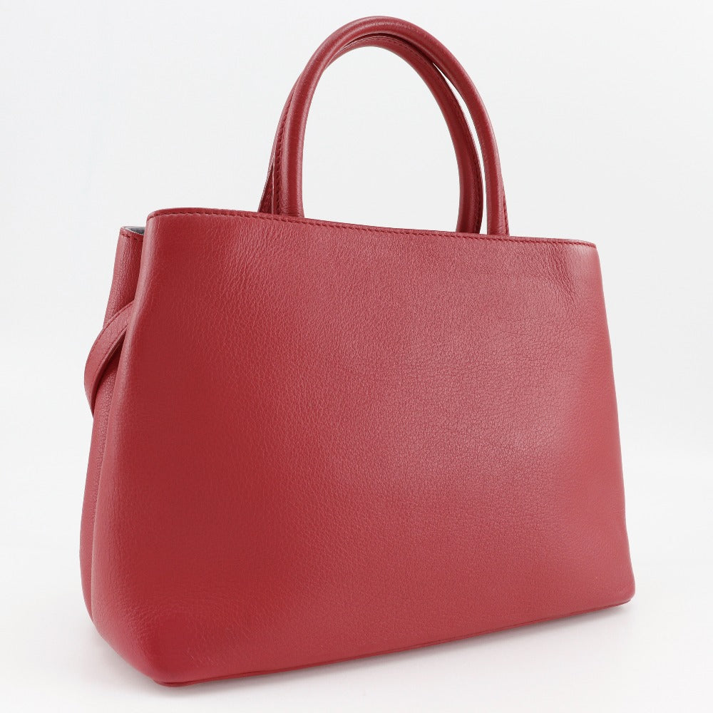 FENDI Handbag 8BH253 Calfskin Red 2WAYShoulder Petite to Jules Women Used Authentic