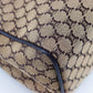 CELINE Handbag Canvas, Calfskin Brown Macadam Women Used Authentic