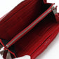 BALENCIAGA Long Wallet Purse 541996 Calfskin Red Zip Around Women Used Authentic