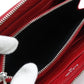 BALENCIAGA Long Wallet Purse 541996 Calfskin Red Zip Around Women Used Authentic