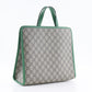 GUCCI Handbag 605662 GG Supreme Canvas Brown / green Children's Boat Tote Bag Women Used Authentic