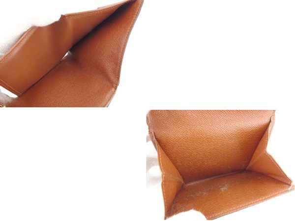 LOUIS VUITTON Bifold Wallet M61652 Monogram canvas Brown Porte Monnaie Billets Cartes Credit