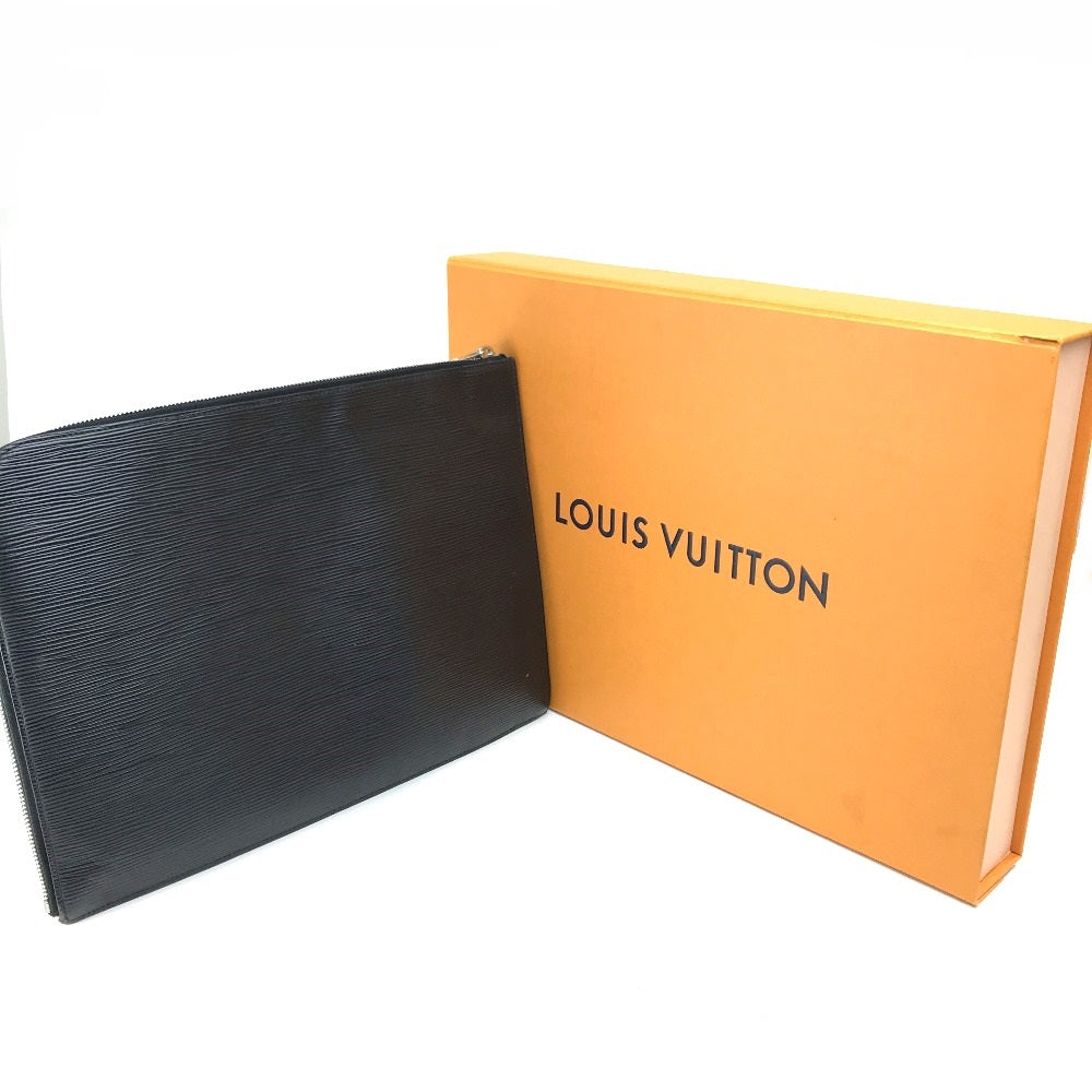 LOUIS VUITTON business bag M64153 Epi Leather black Epi Pochette Jules GM NM mens Used Authentic