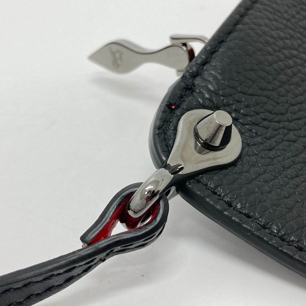 Christian Louboutin Tote Bag 1185119 CM53 leather Black x red Spike studs Kabata Small unisex(Unisex) Used Authentic