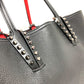 Christian Louboutin Tote Bag 1185119 CM53 leather Black x red Spike studs Kabata Small unisex(Unisex) Used Authentic