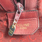 CELINE Boston Duffel bag Canvas / leather Red C Macadam Carriage vintage Women Used Authentic