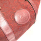 CELINE Boston Duffel bag Canvas / leather Red C Macadam Carriage vintage Women Used Authentic